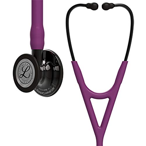 3M Littmann Cardiology IV Diagnostic Stethoscope, Smoke-Finish Chest Piece, Plum Tube, Smoke Stem