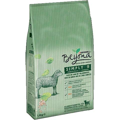 Preisvergleich Produktbild Purina Beyond Simply 9 Lamm / 1,4kg Hundefutter trocken