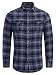 Produktbild Indicode Herren Newton Flanellhemd kariert aus 100% Baumwolle | Regular Fit Langarm Herrenhemd Flanell Langarmhemd Markenhemd Holzfällerhemd langärmlig Freizeithemd für Männer Navy Mix L