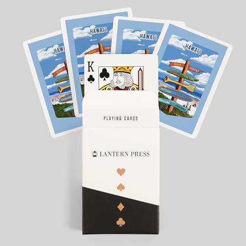Baraja de cartas Poker Lantern Press Hawaii Signpost 52 miniatura 6