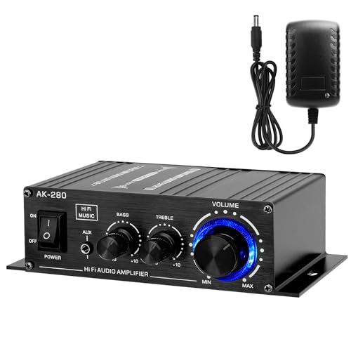 Amazon.co.jp: パワーアンプ Hifi ステレオ 2.0 チャンネル 2X40W