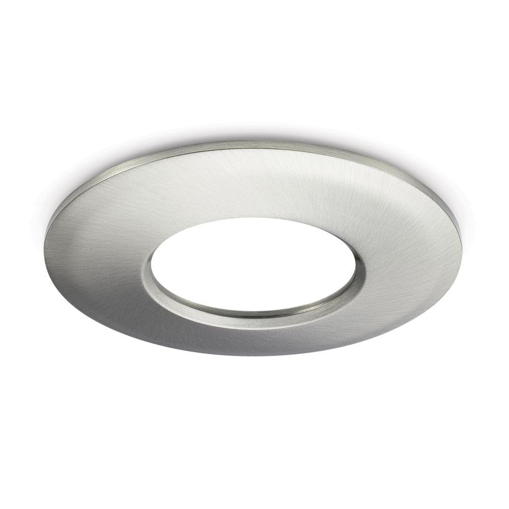JC1006/BN V50 Brushed Nickel Bezel, Die-cast Aluminium, 84mm Diameter, Fire Rated Downlight Compatible, 7.2mm Depth JCC