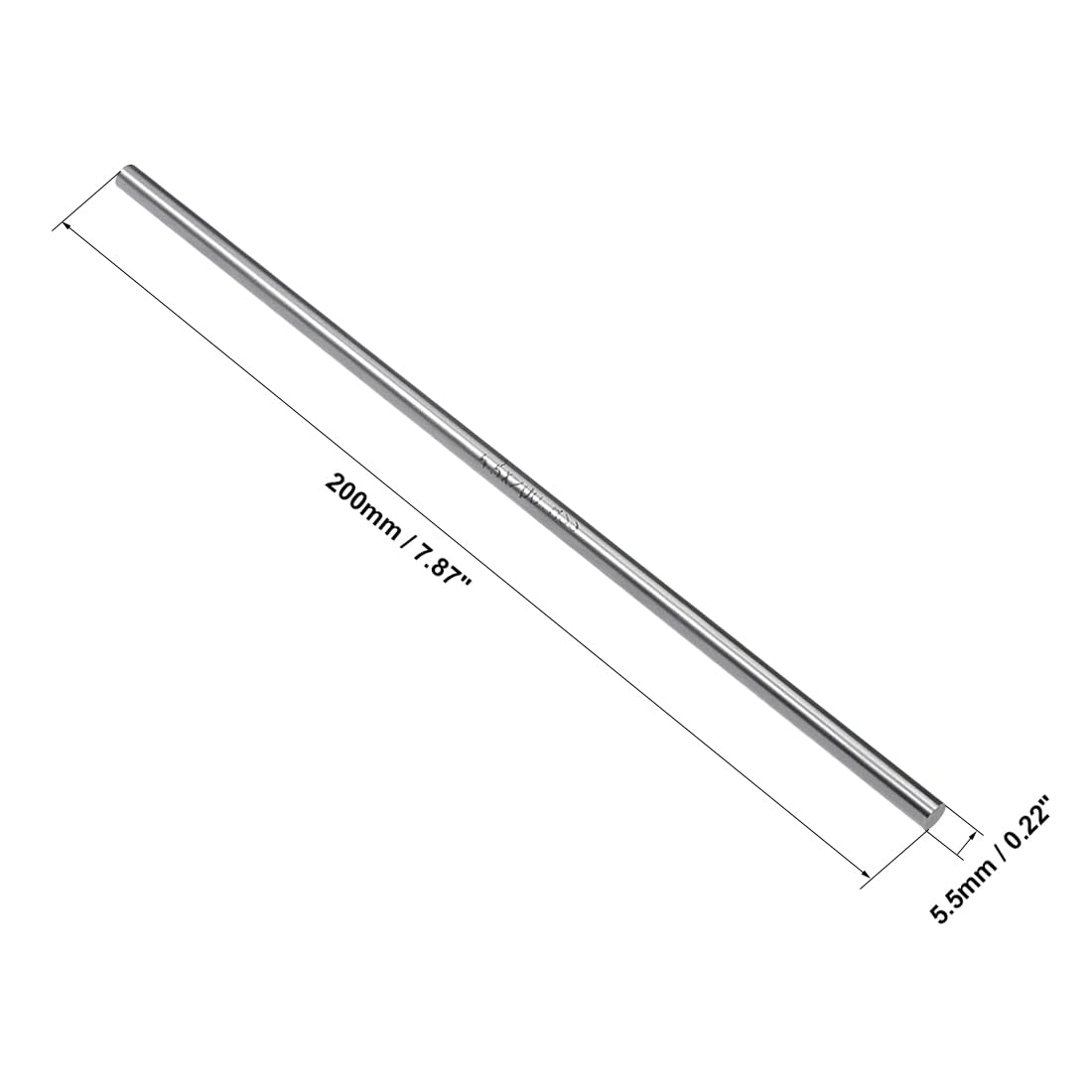 Sourcing Map 20 Stück HSS-Rundstahlstangen 1,3 Mm Ø – 100 Mm Lang, Drehmaschinen-Rohmaterial Für Wellen, Zahnräder, Bohrungen & DIY-Bastelprojekte