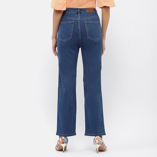 Image of Madame Solid Wide Leg Jeans