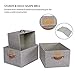 OLLVIA Large Fabric Storage Bins 3 Pack, 15.7x11.8x8.3 Foldable Storage Basket with Labels, Decorative Storage Bins for Shelves, Rectangle Closet Baskets, Organizing basket for Home|Office