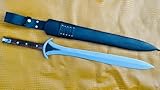 EGKH - 28 Inches Hand Forged Greek Xiphos Sword - Custom Leaf Spring Truck Steel - Fixed, Sharpened, Functional, Ready to Use