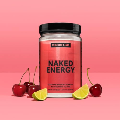 Image of NAKED Cherry Lime Energy - Clean Pre Workout Supplement for Men and Women, NSF Certified, Vegan Friendly, No Added Sweeteners, Colors Or Flavors - 30 Servings