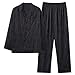 Cambkatl Men's Pajama Sets Button Down Long Sleeve Sleepwear Loose Pjs Bottom Long Pants Comfy Loungewear with Pockets