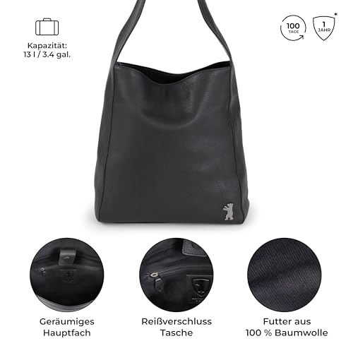 Bolso Tote de Cuero Genuino Premium Berliner Bags para Mujer miniatura 4