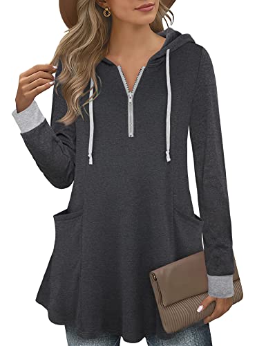 Vivilli Women's Thin Tunic Hoodies 
