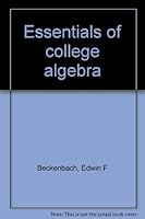 Essentials of college algebra B0007EI95C Book Cover