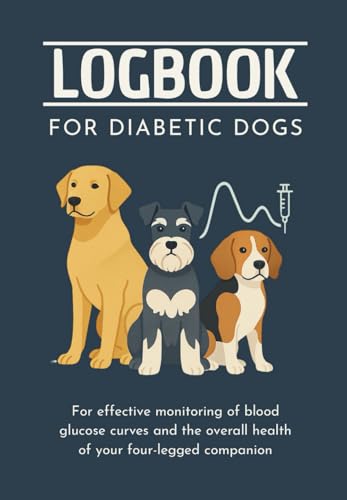 Dog Diabetes Logbook – Blood Glucose Tracker & Health Journal for Monitoring Canine Diabetes: Diabetic Dog Care Log – Insulin Record, Blood Sugar Curves, and Daily Health Tracker