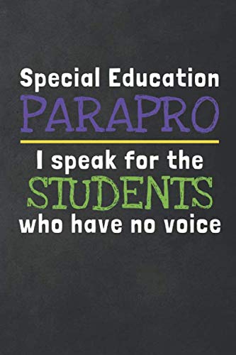 Special Education Parapro: Cute Paraprofessional Appreciation Blank Lined Journal Notebook Gift - 115 Pages (6x9)