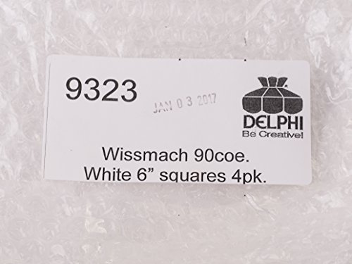Delphi Glass 9324 6 Inch Clear Glass Squares - 90 Coe Fusible Glass thumb #2