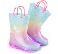 【2plan】Water Bomb Light Rain Boots Water Bomb Light Rain Boots - 2PLAN | 60% - Asian Fashion