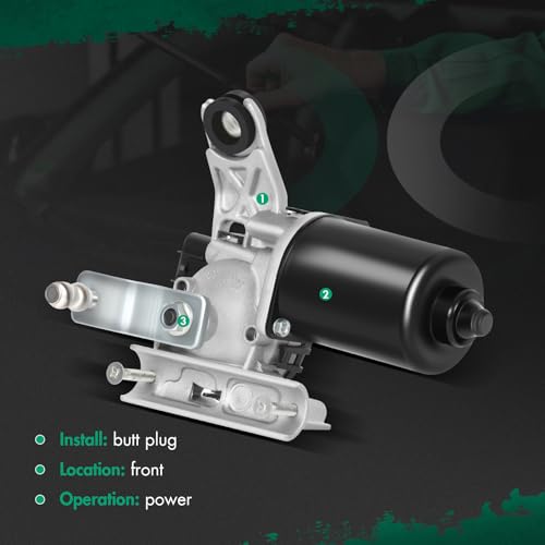 Image of SCITOO Windshield Wiper Motor Replacement fit for 2003-2010 for Dodge for Ram 1500,Replaces OEM: 55077098AG,55077098AH