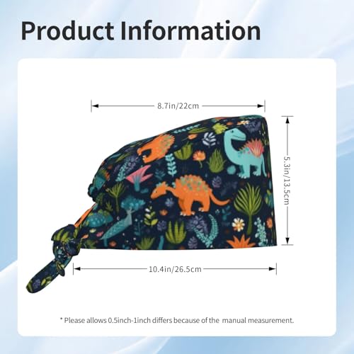 Image of Adjustable Working Cap Breathable Unisex Women Men Elastic Bandage Tie Back Hats Scrub Nursing Doctor Surgeon Cap