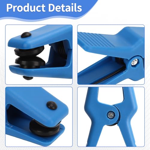 OUKENS 7PCS Fluid Line Stoppers Set, Hose Clamp Pliers, with 3 Plugs Brake Hose Line Clamp, Fluid Stop Clamp Set for Brake Line Fuel Rail Hose A C Line and Banjo Fitting by OUKENS - Used condition - Image 7