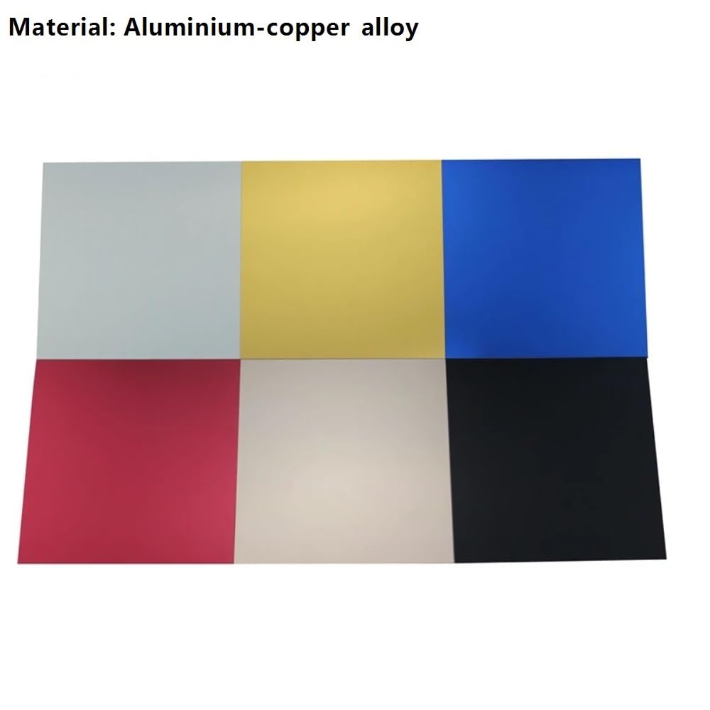3 uds hojas de aluminio anodizado 1mm placas de grabado de máquina en(Gold,200x200mm)