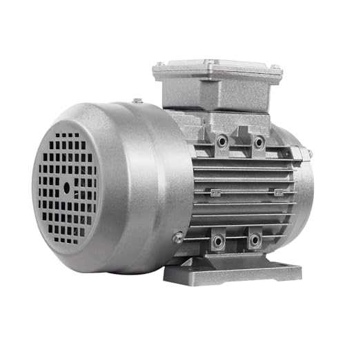 0,75KW Drehstrommotor, 1400 U/min Elektromotor mit Reinen Kupferspulen, 380V Industriemotor IP55 für Pumpen und Ventilatoren, 0,55kW MS7144 Motor mit Aluminiumgehäuse, Silber
