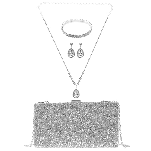 Collar pendientes y pulsera de gemas para invitadas de boda