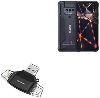 BoxWave Smart Gadget Compatible with Cubot Kingkong Power - AllReader SD Card Reader, microSD Card Reader SD Compact USB - Jet Black
