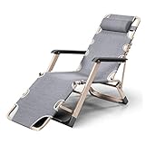 Verstellbarer Klappstuhl mit Armlehnen und Kopfstütze, rutschfeste Sofaliege für Garten, Strand, Camping, Liegestuhl, Multibereich