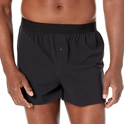 Amazon Essentials Cotton Jersey Boxers - Men's Underwear, Available in Big & Tall, Pack of 52