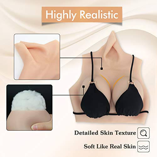 Silicone Breast Forms for Crossdressers Breastplate Crossdresser Silicone Fake boobs Transgender Cosplay Drag Queen2