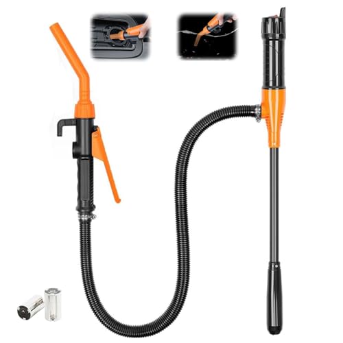 Portable Power Battery Electric Siphon Pump for Gasoline, Diesel and Water Transfer - 2025 Upgrade Fuel Transfer System With Gas Can