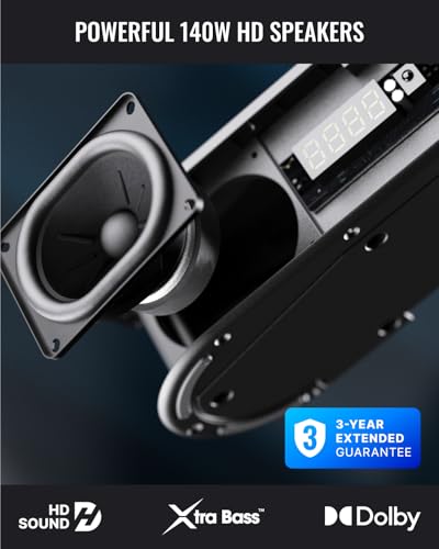 MAJORITY Bowfell Axis Barra de Sonido TV | 140W Home Cinema Soundbar con Subwoofer | 2.1 Dolby Audio Altavoces para TV | Barra de Sonido PC Bluetooth 5.3 | Cine en Casa Sound Bar con HDMI eARC - imagen 3