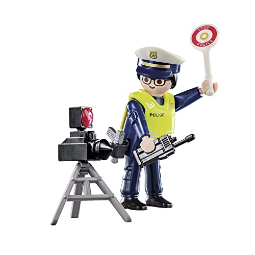 Playmobil Policier avec Radar de Vitesse
