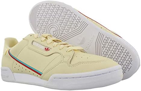 adidas Men's Originals Continental 80 Mist Sun/Hi-Res Aqua/Scarlet Leather Casual Shoes 11.5 M US | Image 1