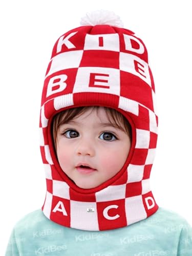 Image of Kidbee Baby Soft Woolen Monkey Cap for Babies | Warm & Stretchable Winter Cap | Unisex Multicolor Beanie