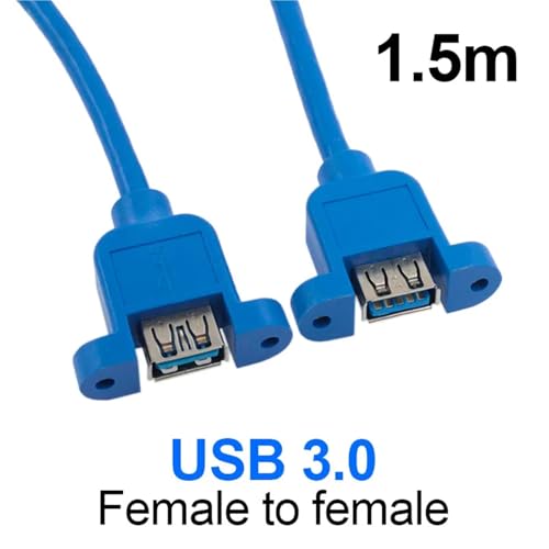 Cable alargador USB 3.0 de 1.5m con conector de panel empotrable integrado 2