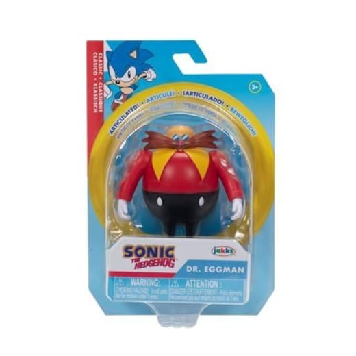 Jakks Sonic The Hedgehog 2 1/2-Inch Action Figures Classic Dr. Eggman