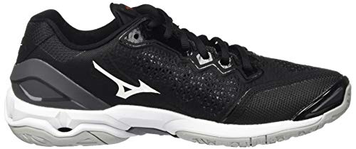 Mizuno Women\'s Handball Shoe, Black White Ebony, 9