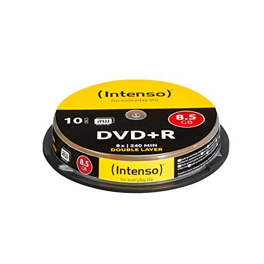 Intenso DVD+R 8,5 GB Dubbelskikt 8 x Hastighet 10 stycken