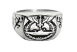 MK-art Militaria Ring, Deutscher U-Boot Ring U552 Erich Topp, Der rote Teufel