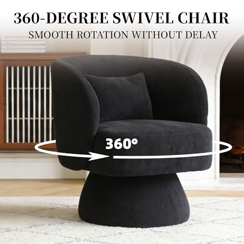 Sillón Giratorio Plegable Negro miniatura 3