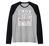 black history month tee shirts motivational gifts maglia con maniche raglan