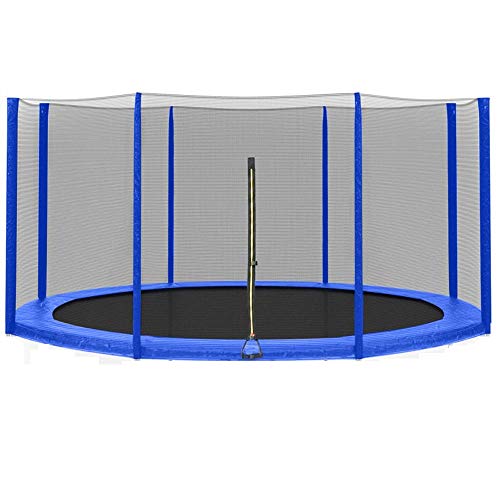 ULTRAPOWER SPORTS Sicherheitsnetz Ersatznetz für Trampolin Ø 305 cm, Gartentrampolin Ersatznetz für 8 Stangen, Netz außenliegend, Ersatzteil reißfest, UV-beständig - Blau