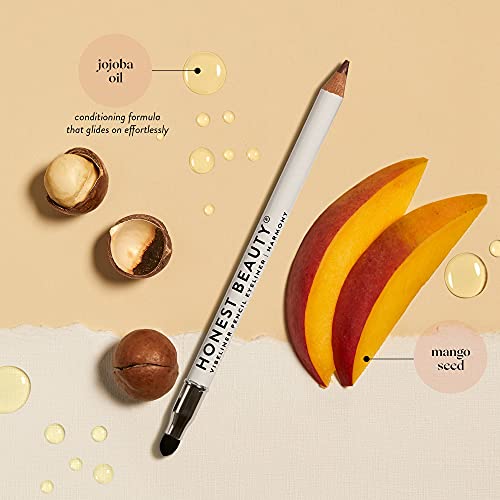 Honest Beauty Vibeliner Pencil Eyeliner Divine (Gold) | With Jojoba Oil, Meadowfoam Oil, & Macadamia Nut Oil | With Built-In Smudger, 0.038 Ounce #TOP3