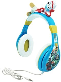 Kids Headphones for Kids Toy Story 4 Forky Adjustable Stereo Tangle-Free 3.5Mm Jack Wired Cord Over Ear Headset for Children Parental Volume Control Kid Friendly Safe Perfect for School Home Travel