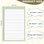 12 Pack Lined Sticky Notes, 4x6 in Post Sticky Notes with Lines, 6 Different Colour Sticky Note Pads for Office, School, Home Desks and More - Image 3