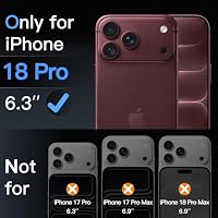 JETech Entspiegelte 9H+ Schutzfolie für iPhone 18 Pro, 2 Stück – Ansicht 2