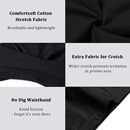 Image of wirarpa Women's Cotton Boy Shorts Underwear Anti Chafing Soft Biker Short Plus Boy Shorts Panties 4 Pack, Multicolor05-4 Pack