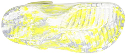 Crocs Unisex Classic Marbled Tie-Dye Clog, White/Microchip, 13 Men/15 Women #TOP2