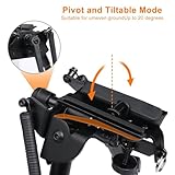 Feyachi Rifle Bipod 6-9 inch Adjustable Tactical Picatinny Bipod with Swivel for Weaver and Picatinny Rails for Rifle - Image 2