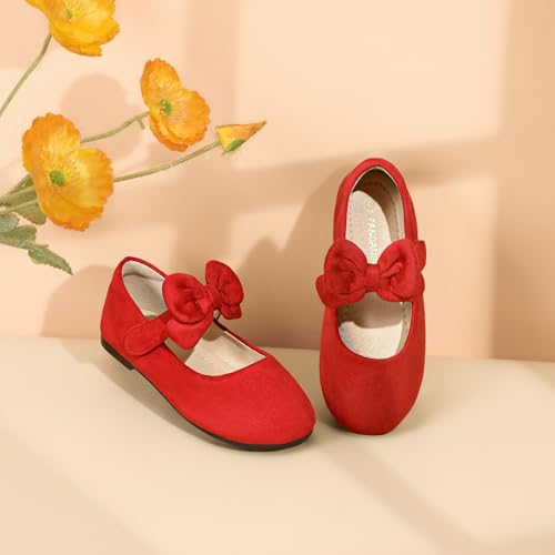 Image of PANDANINJIA Toddler Dress Shoes Flower Girls Ballet Flats